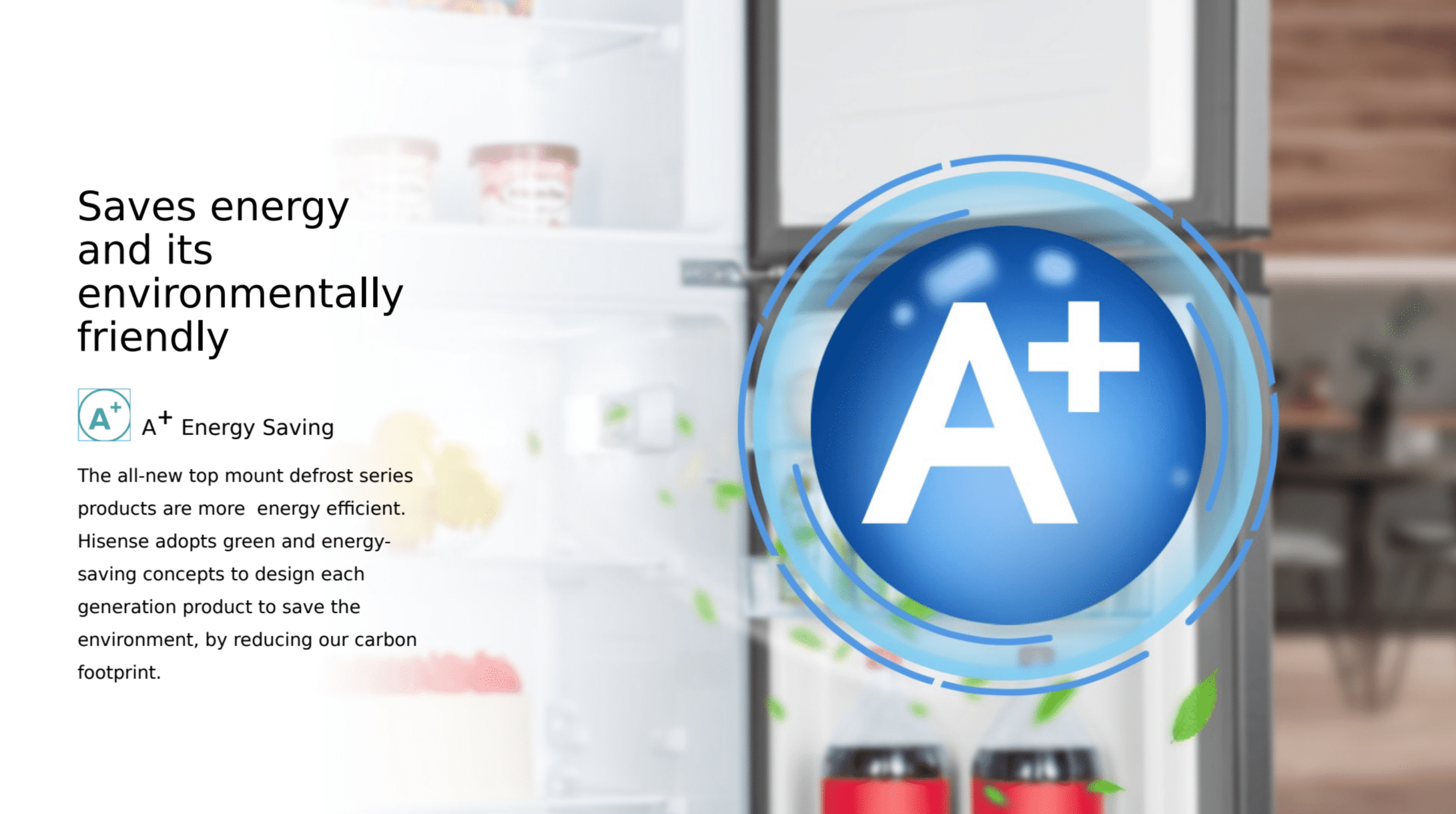 Hisense H225TBL | Top Mount Refrigerator feature banner