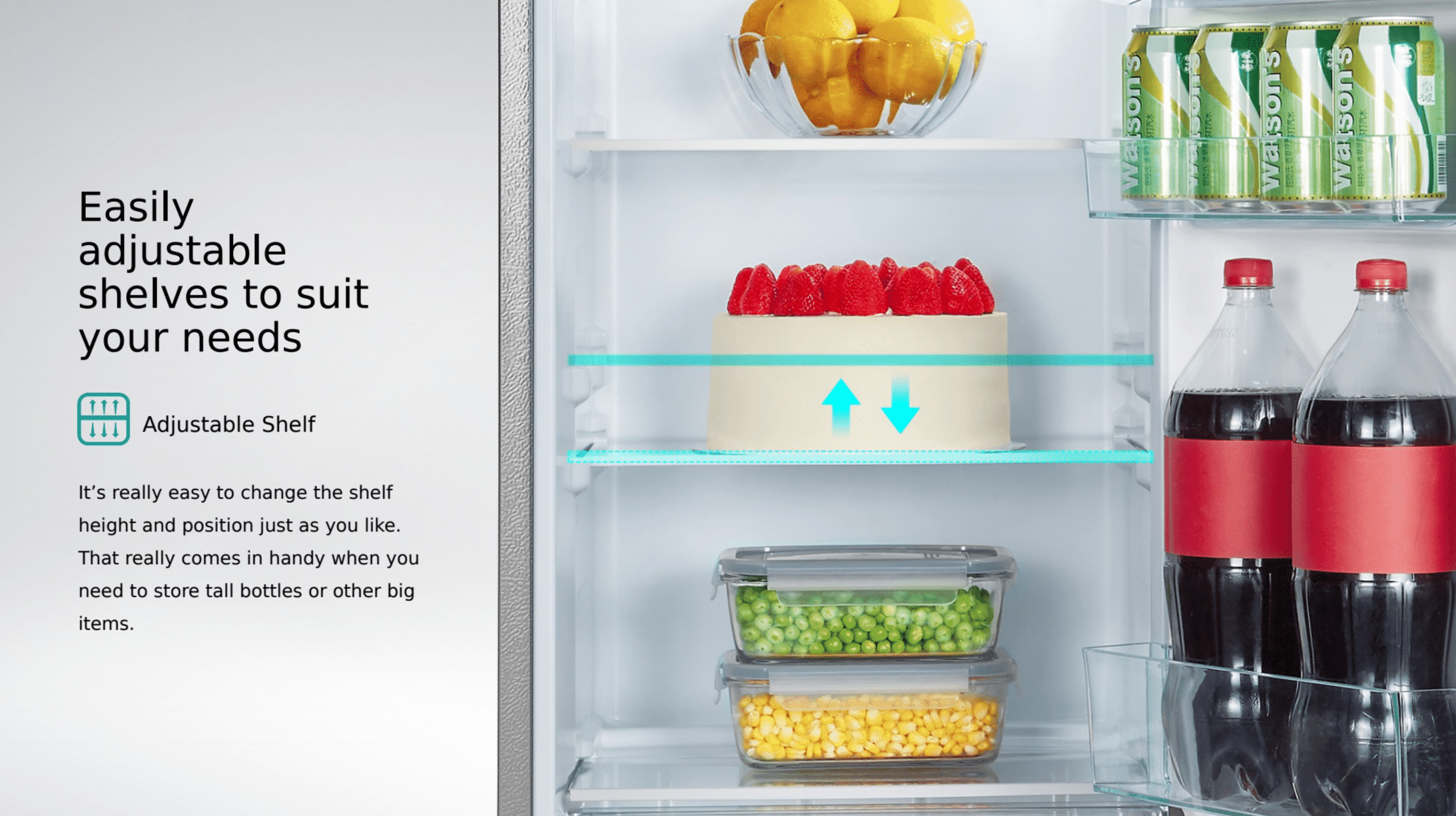 Hisense H225TBL | Top Mount Refrigerator feature banner