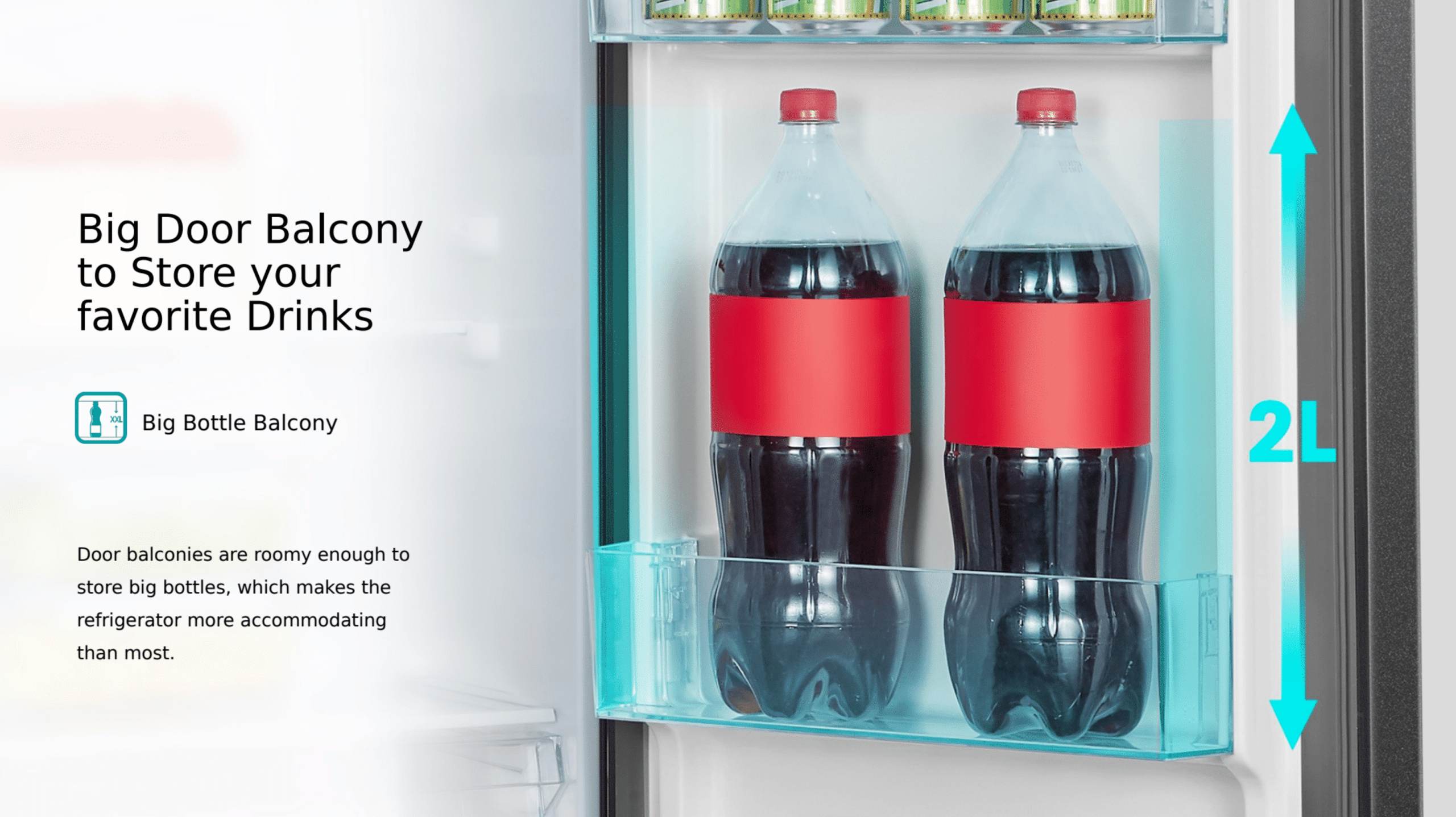 Hisense H225TBL | Top Mount Refrigerator feature banner