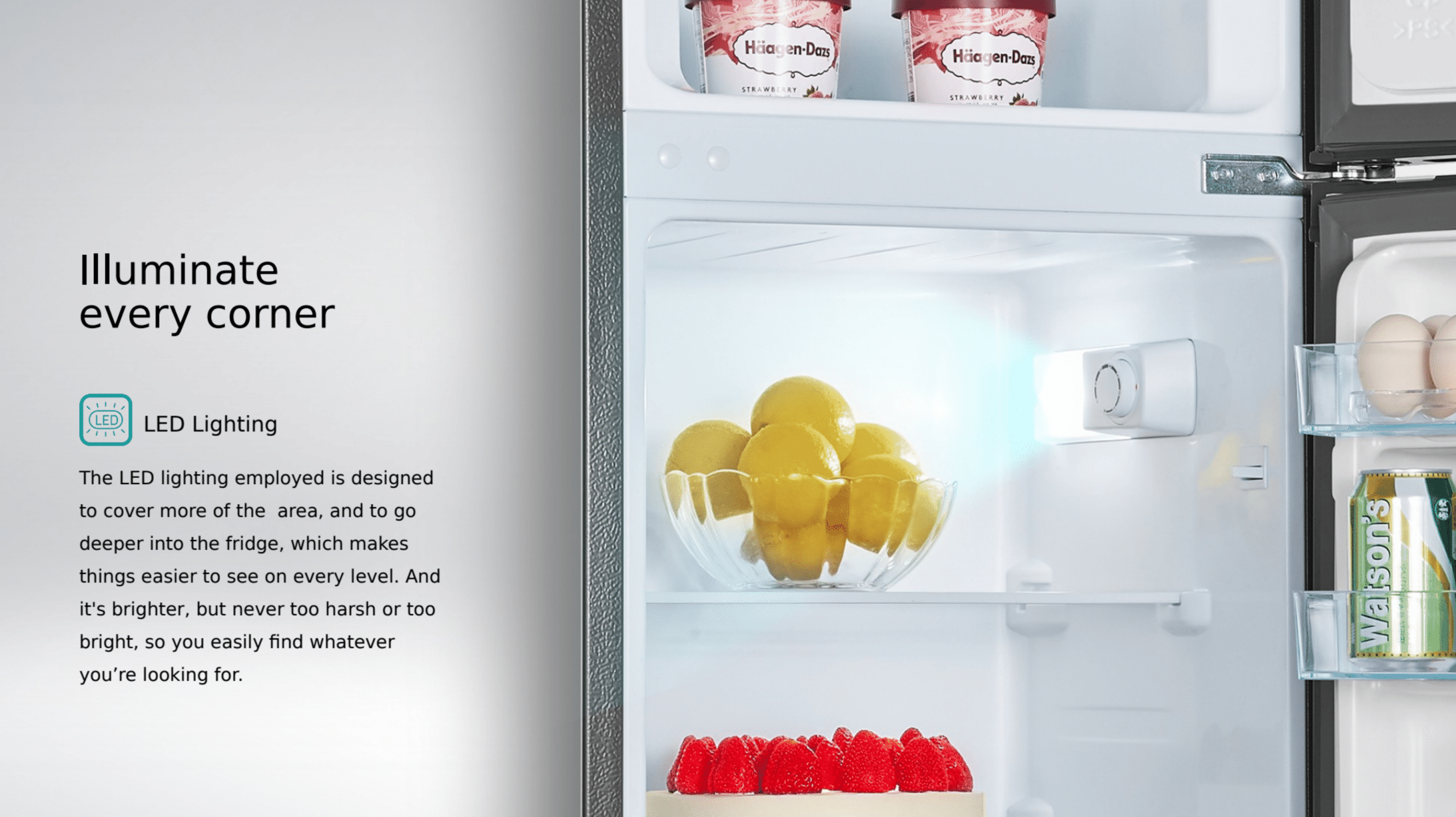 Hisense H225TBL | Top Mount Refrigerator feature banner