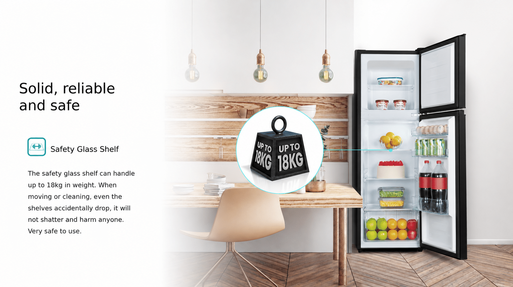 Hisense H225TBL | Top Mount Refrigerator feature banner