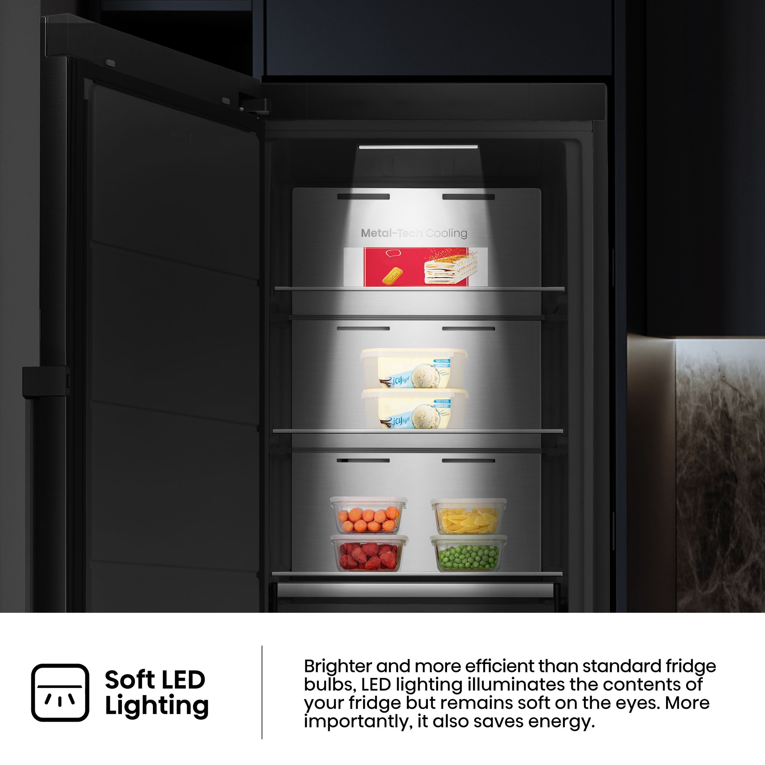 Hisense H451UBL | KitchenFit Single Door Refrigerator feature banner