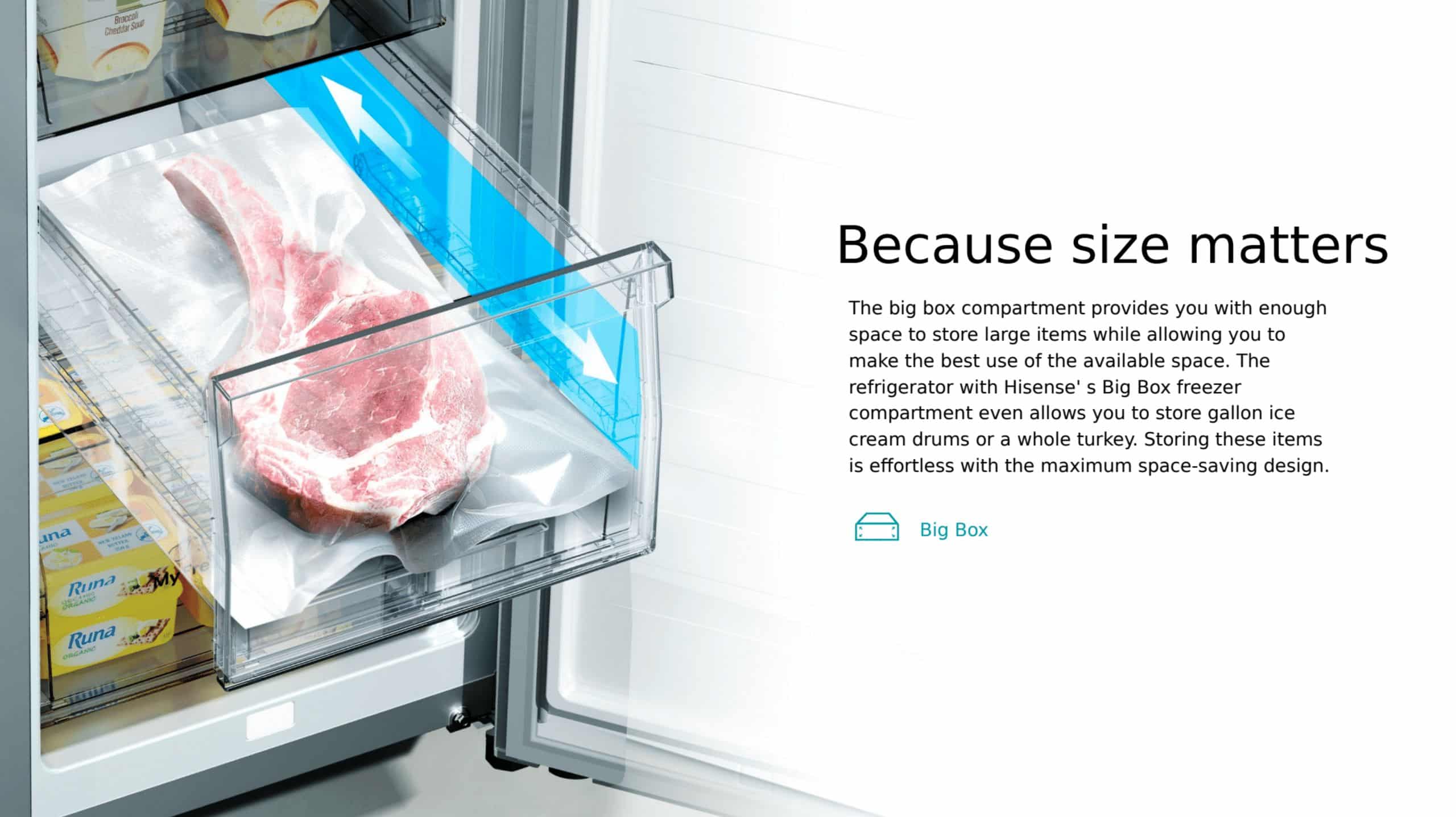 Hisense H600FSB-IDL | Cross Door Refrigerator feature banner