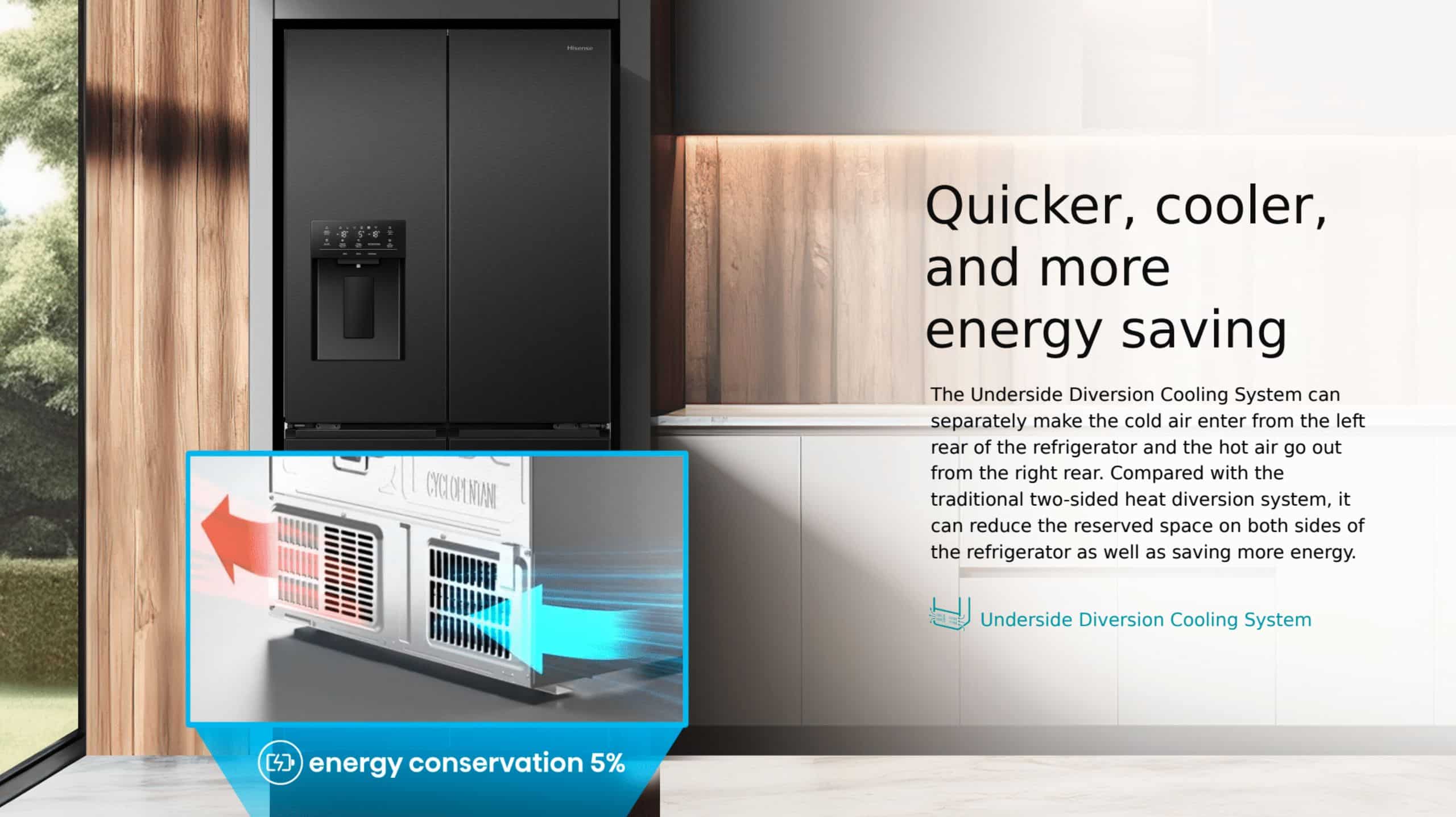Hisense H600FSB-IDL | Cross Door Refrigerator feature banner