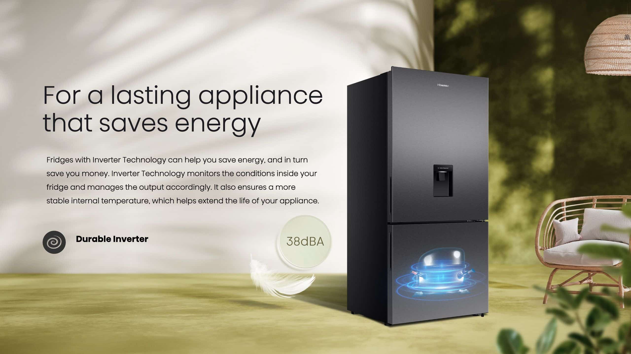 Hisense H630BBL-WD | Bottom Mount Refrigerator feature banner