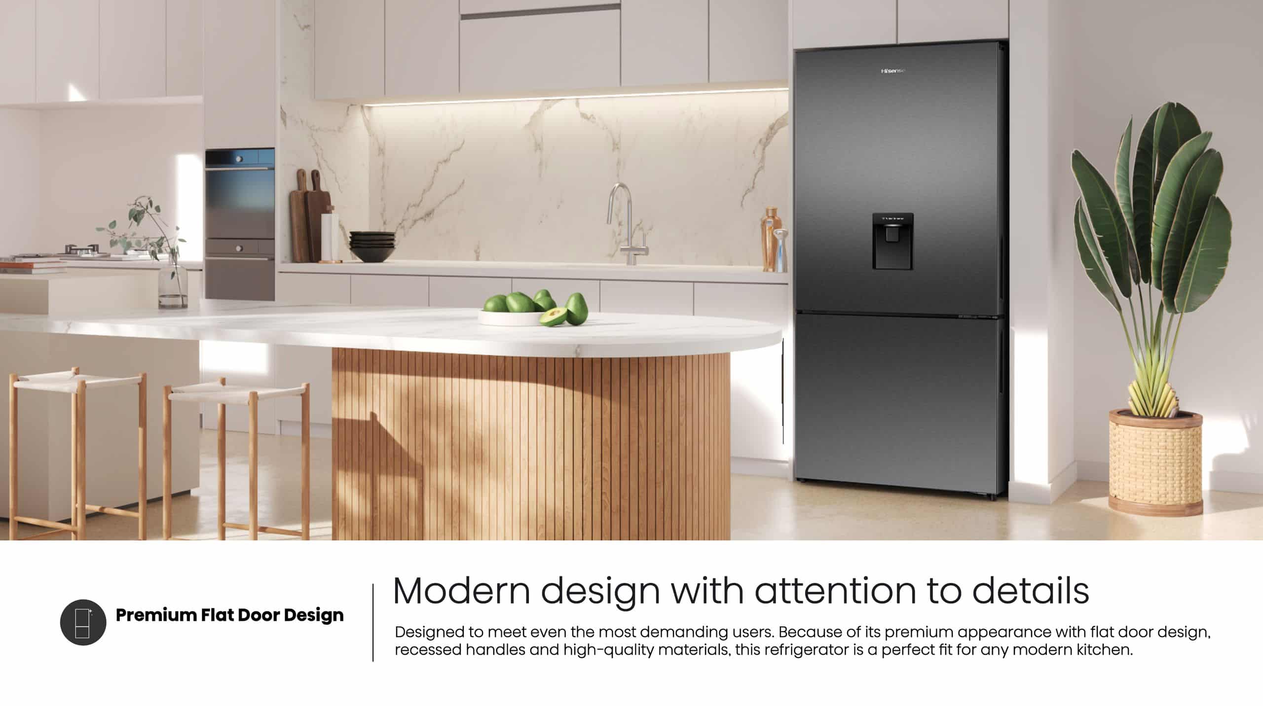 Hisense H630BBL-WD | Bottom Mount Refrigerator feature banner
