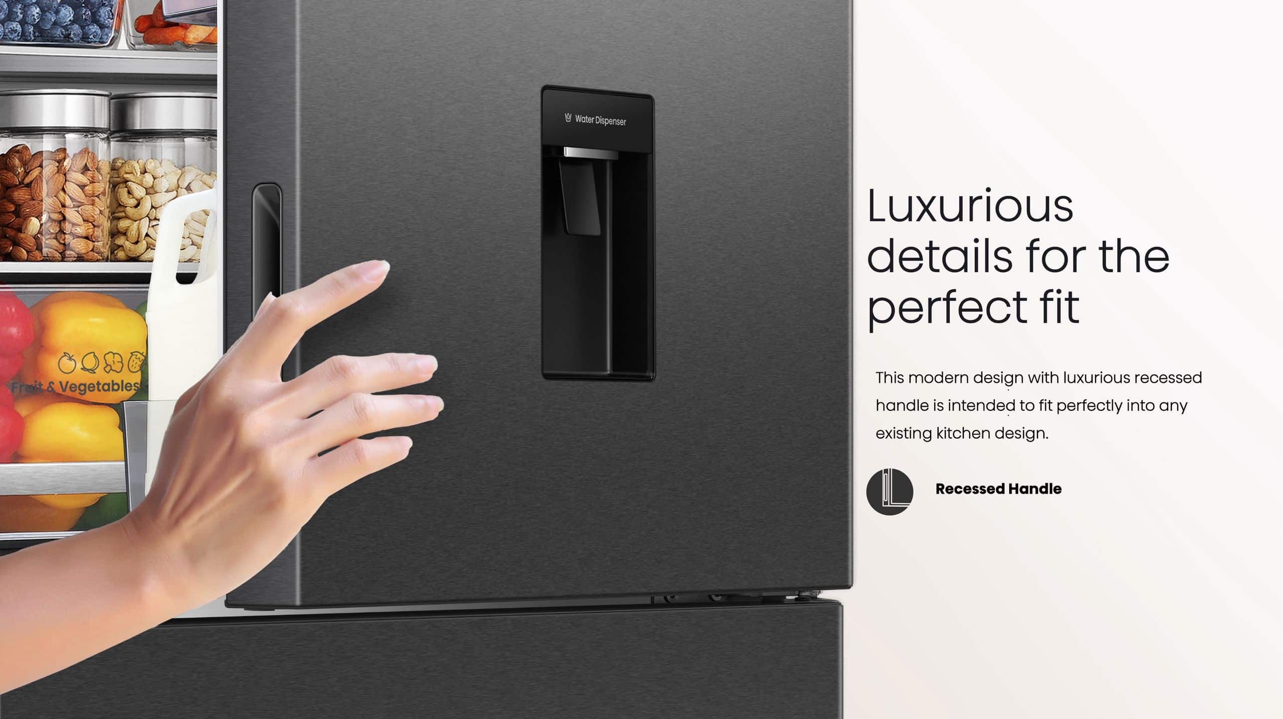Hisense H630BBL-WD | Bottom Mount Refrigerator feature banner