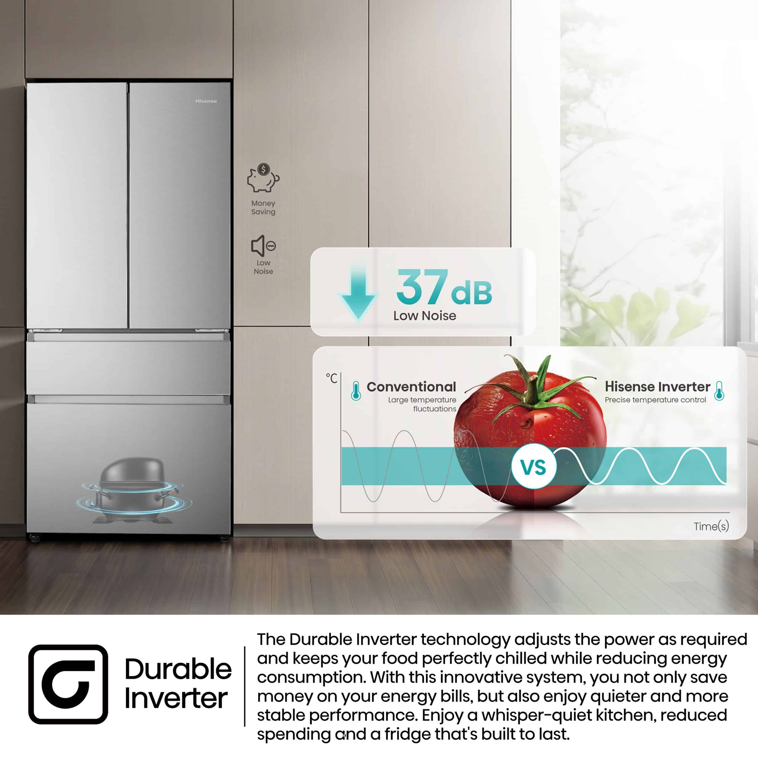 Hisense H660FS | French Door Refrigerator feature banner